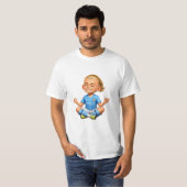 かわいいちびキャラ サッカーTシャツ Tシャツ (正面フル)