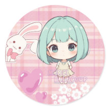 かわいいちびキャラ 緑の髪