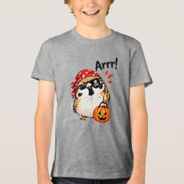 かわいいちびスズメのハロウィンパイレーツグッズ トライブレンドＴシャツ