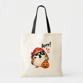 かわいいちびスズメのハロウィンパイレーツグッズ トートバッグ