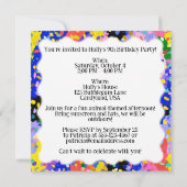 かわいいちびパーティーのマスコット 招待状 (裏面)