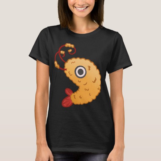 かわいいちび天ぷらエビ Tシャツ (正面)