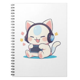 かわいいちび猫のゲーミングヘッドホンポータブルゲーム機 ノートブック
