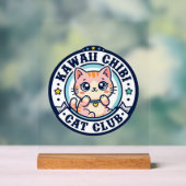 かわいいちび猫の母ギフトアイデア - かわいいちび アクリルサイン (ニュートラル)