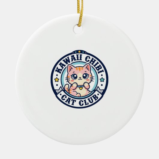 かわいいちび猫の母ギフトアイデア - かわいいちび セラミックオーナメント (正面)