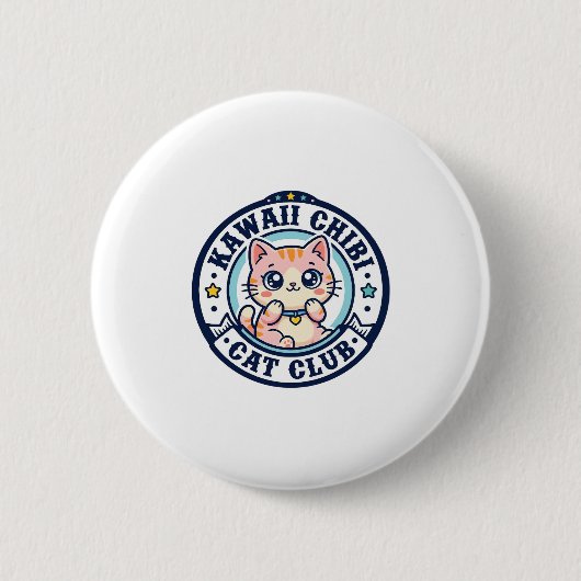 かわいいちび猫の母ギフトアイデア - かわいいちび 缶バッジ (正面)