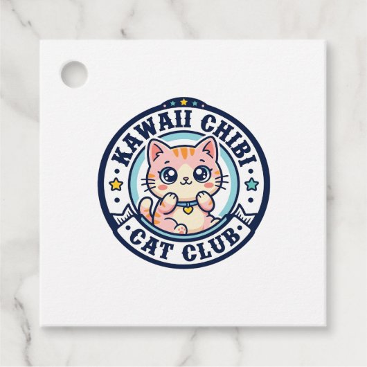 かわいいちび猫の猫ママギフトのアイデア - かわいいちび フェイバータグ (正面)