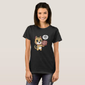 かわいいちび猫 落としたよ Tシャツ (正面フル)