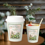 かわいいちょうちょのガーデン ベイビーシャワーパーティ 紙コップ