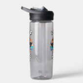 かわいいつるこうもりとレトロの夕日 | 出てくつるれ ウォーターボトル (右面)