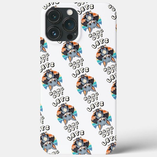 かわいいつるこうもりとレトロの夕日 | 出てくつるれ Case-Mate iPhoneケース (裏面)