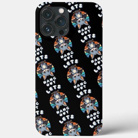 かわいいつるこうもりとレトロの夕日 | 出てくつるれ Case-Mate iPhoneケース (裏面)