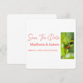 かわいいてんとう虫のスクリプト　Save the date の招待状 セーブザデート (正面/裏面)