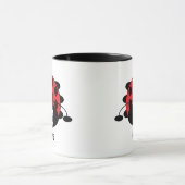 かわいいてんとう虫のマグ マグカップ (中央)