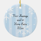 かわいいてんとう虫の喜びのオーナメント セラミックオーナメント (裏面)