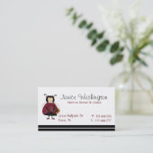 かわいいてんとう虫の女の子のお母さんカード コーリングカード (スタンド正面)