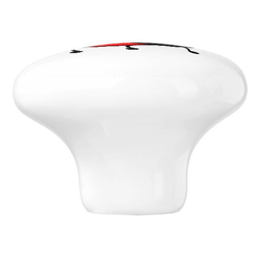 かわいいてんとう虫の漫画 セラミックノブ (側面)