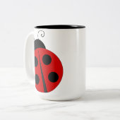 かわいいてんとう虫の生命 ツートーンマグカップ (正面左)