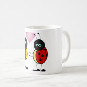 かわいいてんとう虫の陶器マグカップ コーヒーマグカップ (正面右)