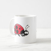 かわいいてんとう虫 コーヒーマグカップ (正面左)