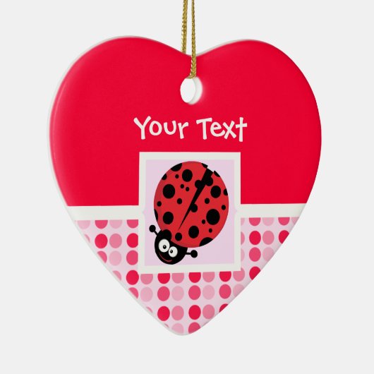 かわいいてんとう虫 セラミックオーナメント (右)