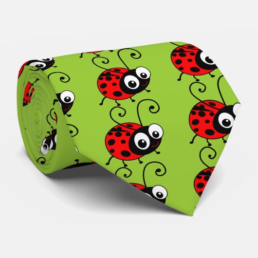 かわいいてんとう虫 ネクタイ (ロール)