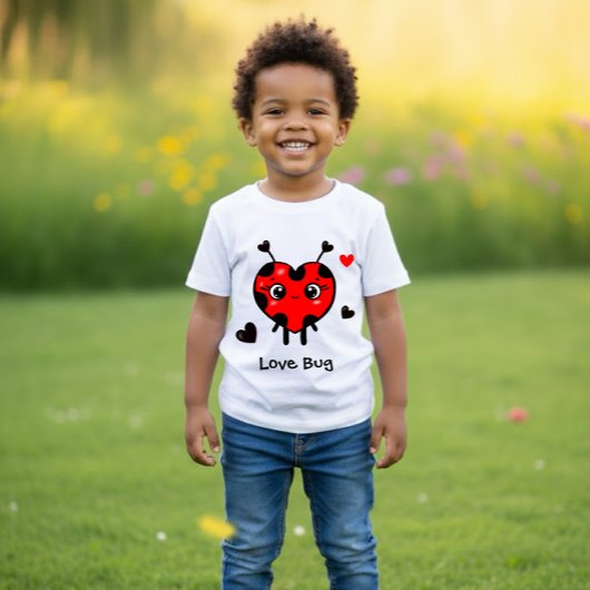 かわいいてんとう虫 ベビーTシャツ