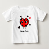 かわいいてんとう虫 ベビーTシャツ (正面)