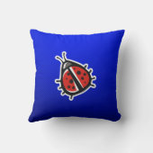 かわいいてんとう虫; 青い クッション (裏面)