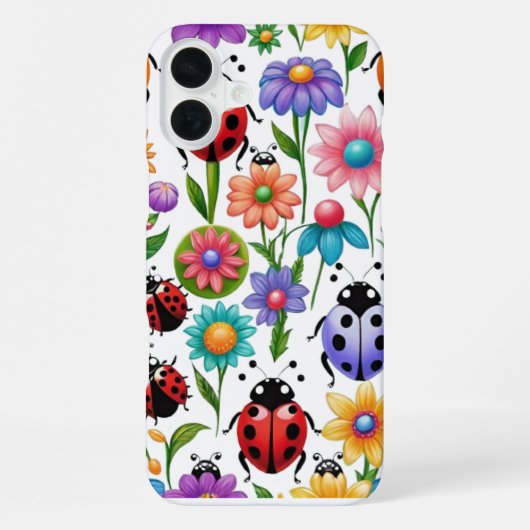 かわいいてんとう虫 iPhoneケース (裏面)