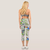 かわいいとり トゥカン鳥, Everybirdy パターン, 水彩画 カプリレギンス (裏面)