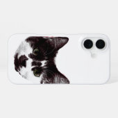 かわいいと呼ばないで | 猫の顔 iPhone 16ケース (裏面横)