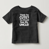 かわいいと思ってる?おじさんを見てよ トドラーTシャツ (正面)