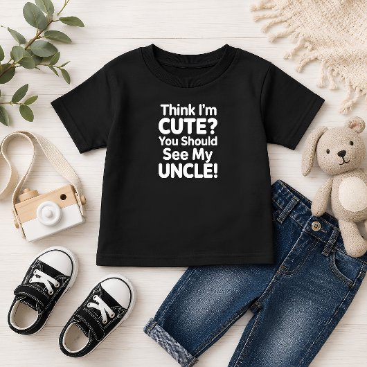 かわいいと思ってる?おじさんを見てよ トドラーTシャツ
