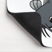 かわいいなずき漫画のイラストレーション  マウスパッド (コーナー)