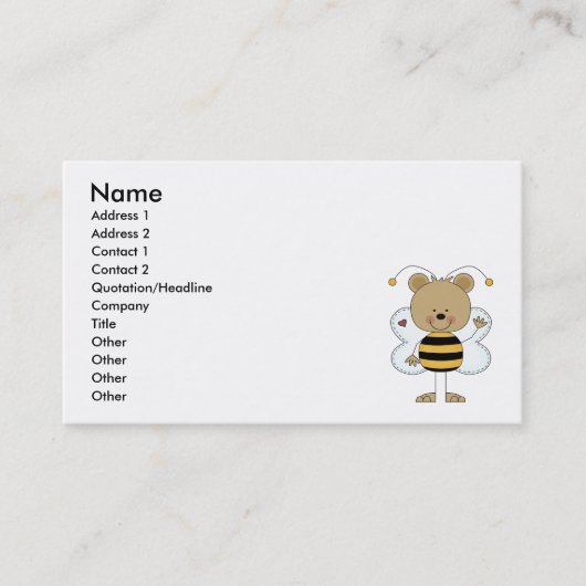 かわいいなびくのまわりに 名刺 (正面)