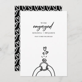 かわいいな婚約した婚約 招待状