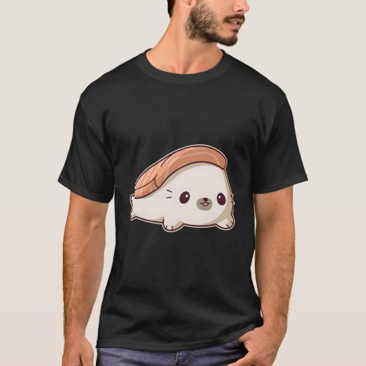 かわいいにぎり寿司シール Tシャツ (正面)