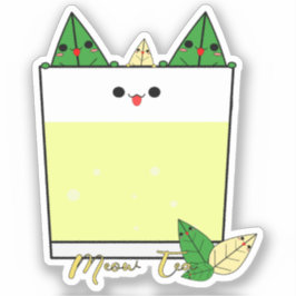 かわいいにゃんこティーヴィニールステッカー シール