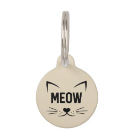 かわいいにゃんこ オーダーメイド 猫のネームタグ ペット　ネームタグ