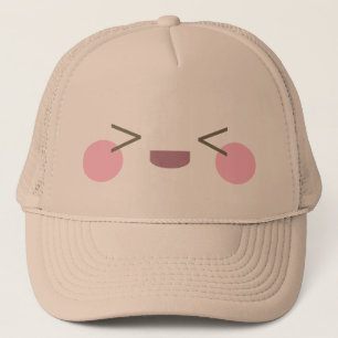 かわいいによってすごい幸せな顔の嬉しい歓喜 キャップ