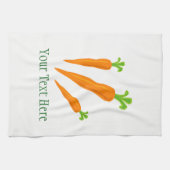 かわいいにんじんの野菜カスタムな台所タオルのギフト キッチンタオル (横)