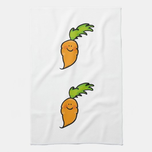 かわいいにんじん キッチンタオル (縦)