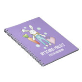 かわいいぬいぐるみウサギの子供たち ノートブック (右側)