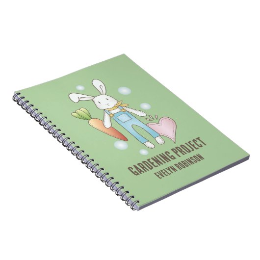 かわいいぬいぐるみウサギの子供向けグッズ ノートブック (右側)