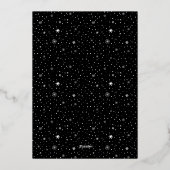 かわいいねこちゃんのクリスマス写真 箔シーズンカード (裏面)