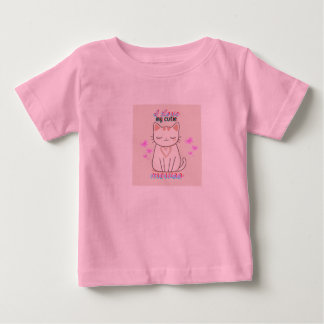 かわいいねこプリントTシャツ(女の子用) ベビーTシャツ