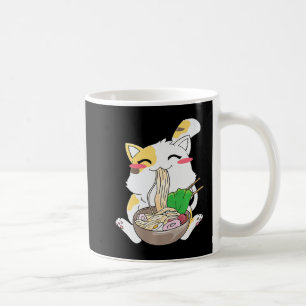 かわいいねこラーメン日本のANIME FOOD GIFT BOY GIRL コーヒーマグカップ