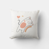 かわいいねこ虹まくら クッション (正面)