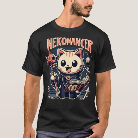 かわいいねこ魔術師 Tシャツ (正面)